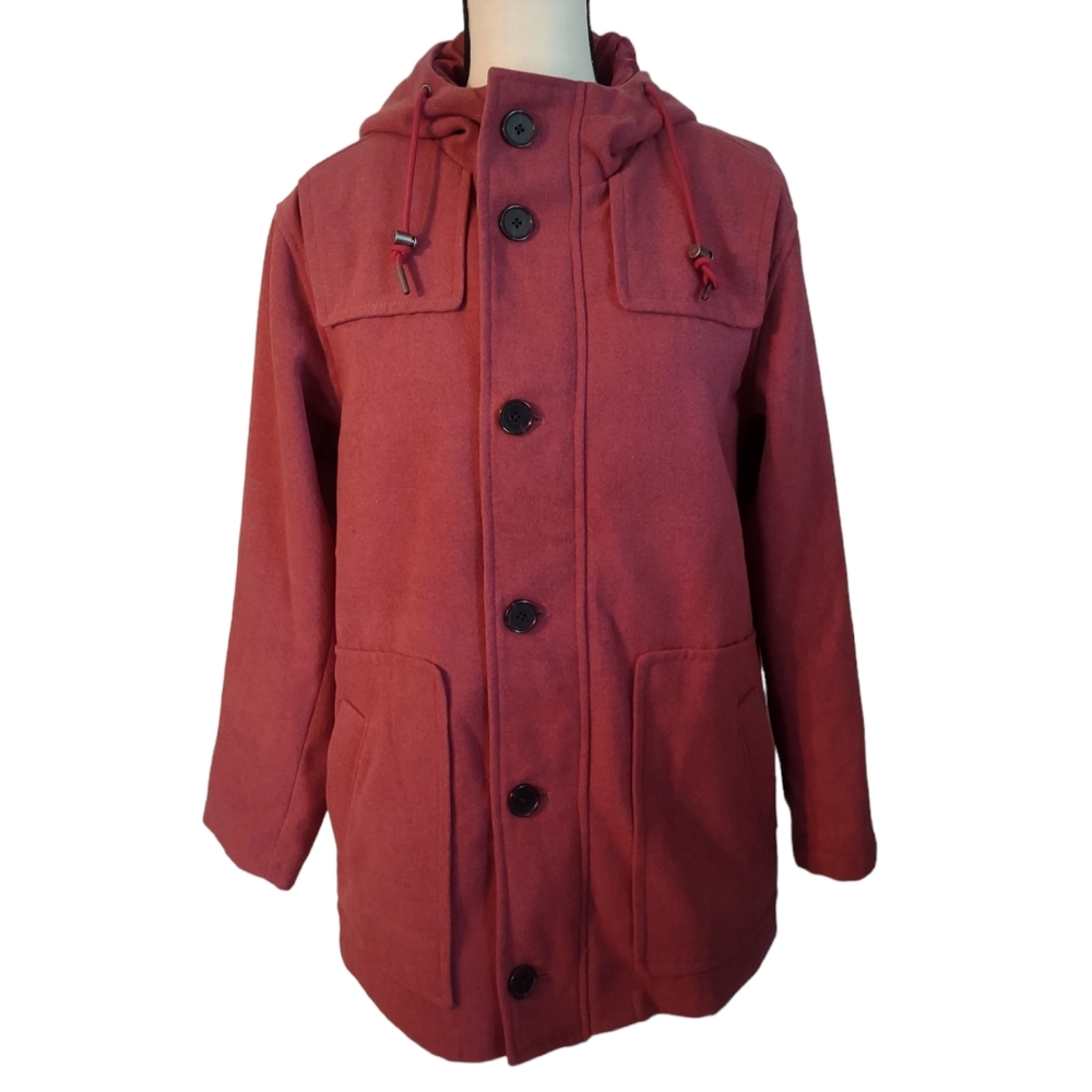 A New Day Sweet Rose Colour Winter Coat with Hood Size S